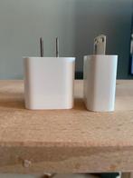 2x USB-C 20W Lichtnetadapter (US stekker), Ophalen of Verzenden, Zo goed als nieuw, Apple iPhone