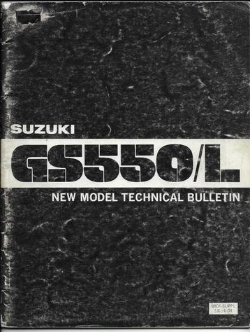 Suzuki GS550 L technical bulletin (611s) beschikbaar voor biedingen