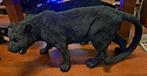 Mooie zwarte panter 75 cm lang polystone beeld top kwaliteit, Antiek en Kunst, Ophalen