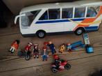 Playmobil bus, bushalte,  passagiers, fietser en motorrijder, Kinderen en Baby's, Speelgoed | Playmobil, Ophalen of Verzenden