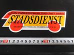 sticker Stadsdienst BBA Dienstregeling Roosendaal, Verzamelen, Ophalen, Zo goed als nieuw