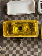 Oldtimer 2 Hella gele verstralers type comet 550 met covers, Ophalen of Verzenden, Gebruikt