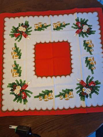 Vierkant 75 cm kerst tafelkleed tafellaken vintage beschikbaar voor biedingen