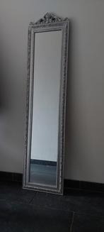 Brocante spiegel zilver  passpiegel, Ophalen, Rechthoekig, Minder dan 50 cm, Minder dan 100 cm