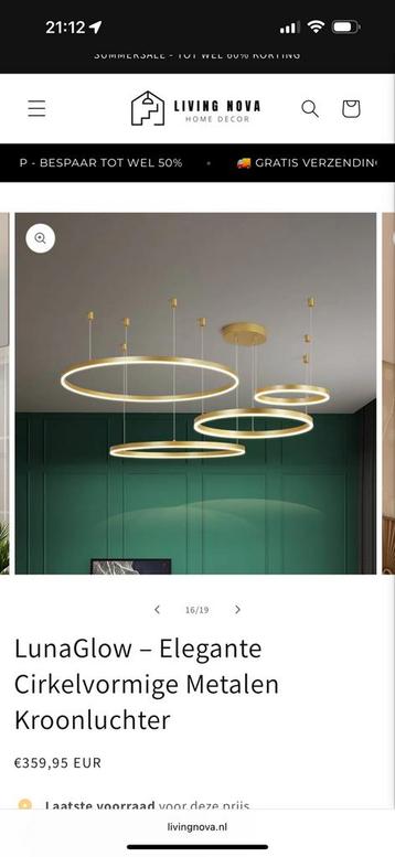 4 ringen Led hanglamp beschikbaar voor biedingen