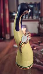 Mexicaans Maria Beeldje met baby Jezus Keramiek, Ophalen of Verzenden, Zo goed als nieuw