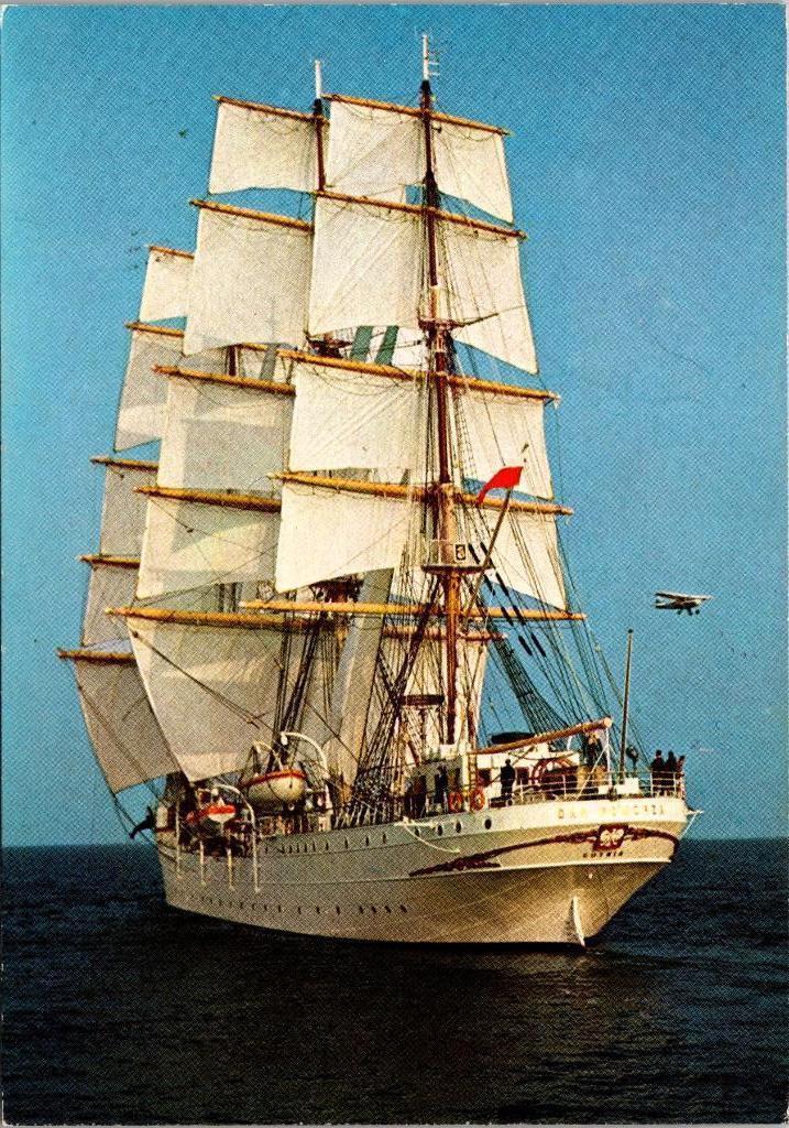 Dar Pomorza - Zeilschip, Verzamelen, Ansichtkaarten | Themakaarten, Ongelopen, 1960 tot 1980, Voertuig, Verzenden