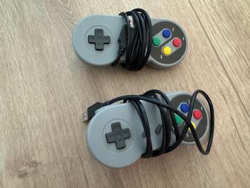 2x SNES USB controllers beschikbaar voor biedingen