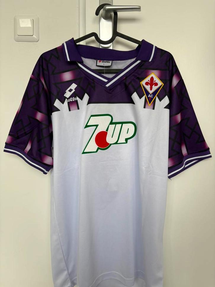 Retro Batistuta Fiorentina large vintage 7UP Argentinië, Sport en Fitness, Voetbal, Nieuw, Shirt, Maat L, Ophalen of Verzenden