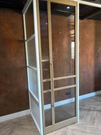 Stalen taatsdeur met Brons glas, Doe-het-zelf en Verbouw, Deuren en Horren, Ophalen, 80 tot 100 cm, Binnendeur, Glas