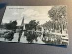 Oude kaart Rijpwetering 1912, Haarlem Leiden stempel, Verzamelen, Ansichtkaarten | Nederland, Verzenden, Voor 1920, Gelopen, Zuid-Holland