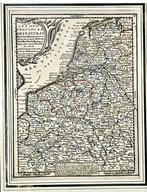 Antieke kaartvan Holland 1739, Nederland, Zo goed als nieuw, 1800 tot 2000, Landkaart