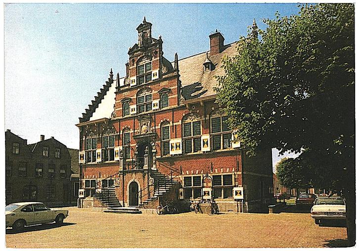 911240 Klundert N Br 1184 Stadhuis Gelopen met zegel, Verzamelen, Ansichtkaarten | Nederland, Gelopen, Noord-Brabant, 1980 tot heden