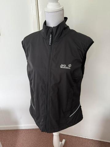 Zwarte outdoor-bodywarmer ‘Stormlock’ van Jack Wolfskin beschikbaar voor biedingen