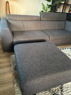 Montel grijze 3-zits bank met verstelbare hoofdsteunen, Ophalen, Gebruikt, Driepersoons, 75 tot 100 cm