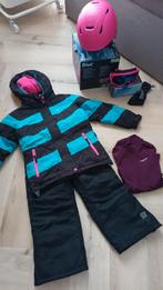Skikleding meisje maat 110/116 jas/broek/thermo/helm/bril, Ophalen of Verzenden, Gebruikt, Trespass, Meisje