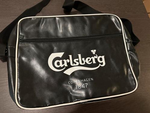 Carlsberg original black shoulder bag, Sieraden, Tassen en Uiterlijk, Tassen | Schoudertassen, Zo goed als nieuw, Ophalen of Verzenden