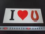 sticker I LOVE ROOKWORST  UNOX  HEMA, Ophalen, Zo goed als nieuw, Sticker