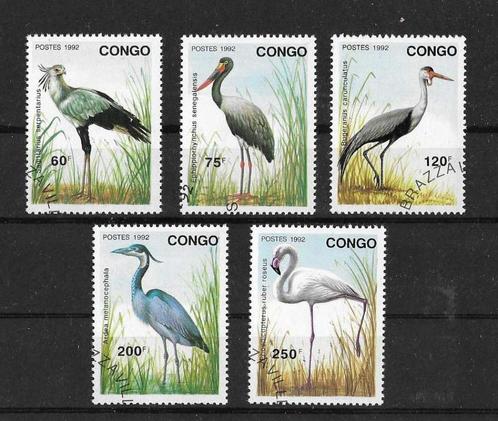 Congo-Brazzaville Michel 1320-1324 gestempeld VOGELS, Postzegels en Munten, Postzegels | Afrika, Gestempeld, Overige landen, Ophalen of Verzenden