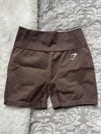 Gymshark shorts s, Kort, Ophalen of Verzenden, Bruin, Zo goed als nieuw