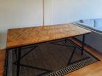 Visgraat eettafel Mateo, Huis en Inrichting, Tafels | Eettafels, Ophalen, Teakhout, 200 cm of meer, 50 tot 100 cm