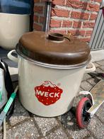 Emaillen weck ketel, Ophalen, Gebruikt
