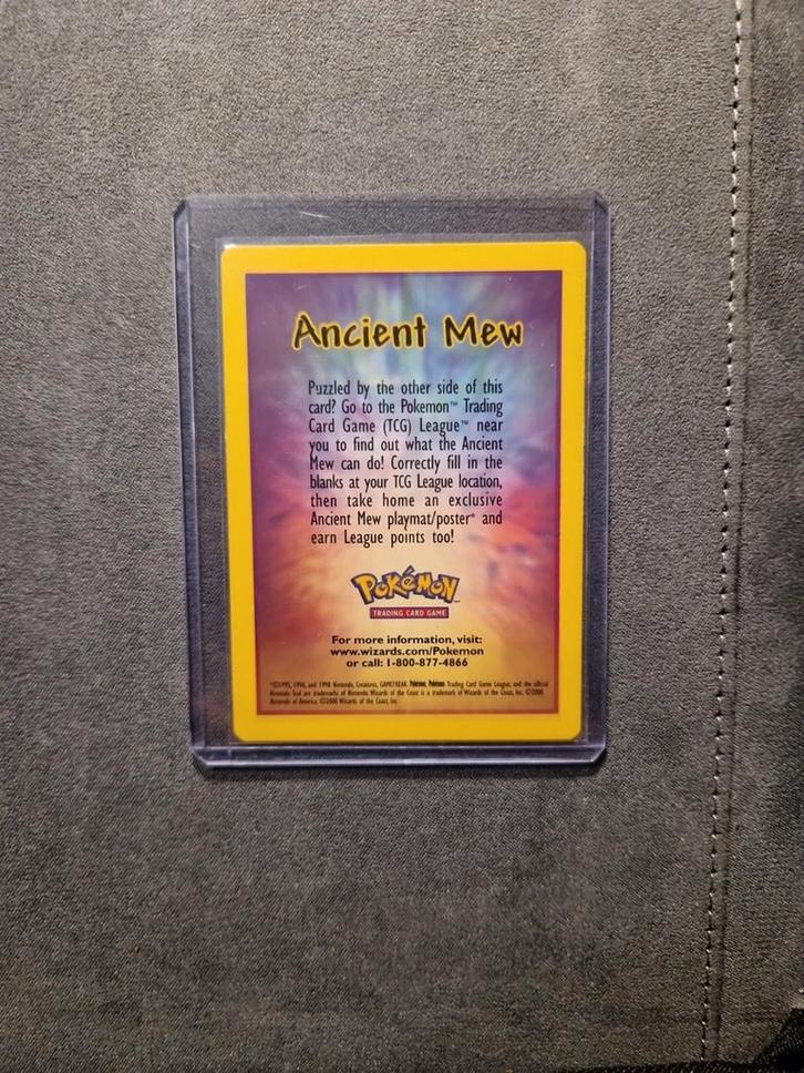 Ancient Mew Kaartje, Hobby en Vrije tijd, Verzamelkaartspellen | Pokémon, Zo goed als nieuw, Losse kaart, Ophalen of Verzenden