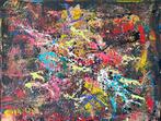 Valera- Kleurrijke abstract- Handgeschilderd- Uniek, Antiek en Kunst, Ophalen