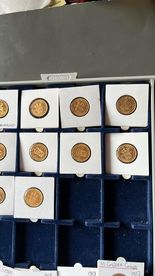 Gouden tientjes, Postzegels en Munten, Munten | Nederland, Setje, Overige waardes, Koningin Wilhelmina, Goud, Zilver, Geboorte of Huwelijk
