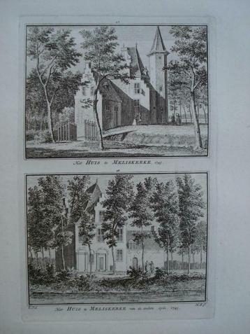 27-28 / Meliskerke  het Huis  Kopergravure 1754 beschikbaar voor biedingen