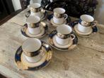 6x oude vintage Tuscan China espresso kopjes en schotels, Ophalen of Verzenden