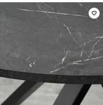 Tafel 'mariedamm'  zwart / witte poten, Huis en Inrichting, Tafels | Eettafels, Overige materialen, Rond, Ophalen of Verzenden