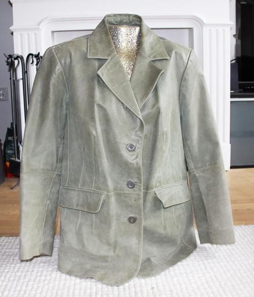 100% Leren/Suède Jas (XL) € 50,-, Kleding | Dames, Jassen | Winter, Zo goed als nieuw, Maat 46/48 (XL) of groter, Overige kleuren