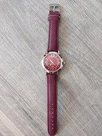 True Spirit bordeaux rode dames horloge, Ophalen of Verzenden, Zo goed als nieuw, Rood, Kunststof of Plastic