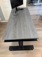 Verrijdbaar bureau 1,60meter, Ophalen, Met wielen, Gebruikt, Bureau
