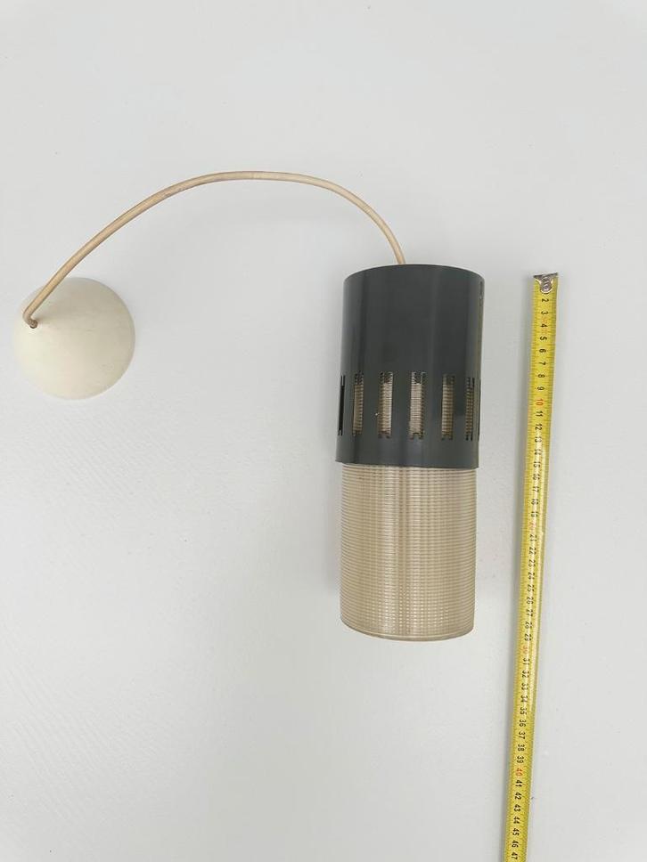 hanglamp vintage, Huis en Inrichting, Lampen | Hanglampen, Zo goed als nieuw, Minder dan 50 cm, Kunststof, Metaal, Ophalen of Verzenden
