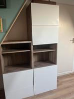 GRATIS Ikea besta kasten met hoogglans witte deurtjee, Huis en Inrichting, Kasten | Wandmeubels, Ophalen, Overige materialen, Gebruikt