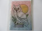 set 4 pergamano felicitatie kaarten uilen 10 stuks, Ophalen of Verzenden, Nieuw, Overige thema's