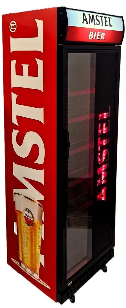 Amstel Bier koelkast barkoeler glasdeur koeler café bar, Witgoed en Apparatuur, Koelkasten en IJskasten, Nieuw, Zonder vriesvak