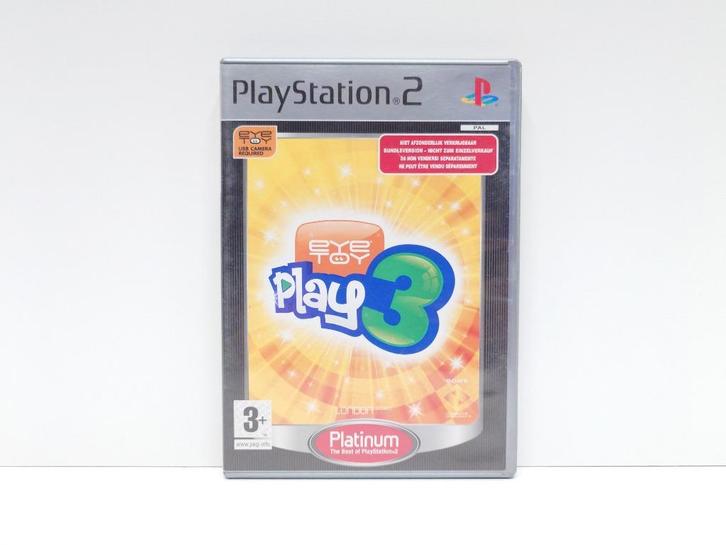 Eye Toy Play 3 (Platinum)| PlayStation 2 (PS2), Spelcomputers en Games, Games | Sony PlayStation 2, Zo goed als nieuw, Overige genres