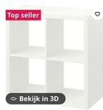 z.g.a.n. kallax 4 vakskast ikea wit, Ophalen of Verzenden, Zo goed als nieuw, Minder dan 150 cm, Minder dan 100 cm