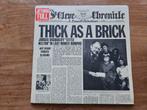 Lp, Jethro Tull,  Thick as A Brick,  Newspaper sleeve, Ophalen of Verzenden, Zo goed als nieuw, Progressive
