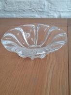 Vintage, Val Saint Lambert schaal / asbak. Kristal. H5. Ø16, Ophalen of Verzenden