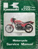 Kawasaki Z250 twin KZ305 twin service manual, Motoren, Ophalen of Verzenden, Kawasaki