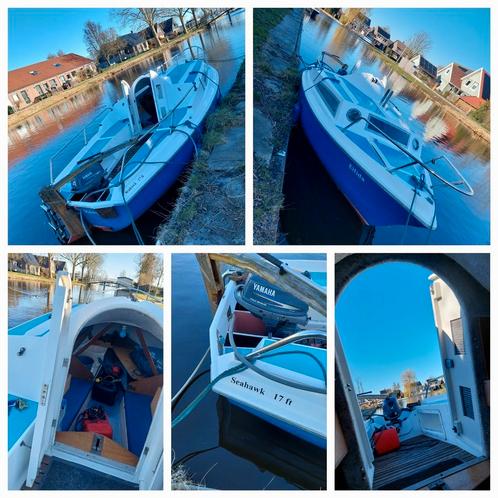 Seahawk 17 (zonder mast, met buitenboordmotor), Watersport en Boten, Motorboten en Motorjachten, Gebruikt, Polyester, Tot 6 meter