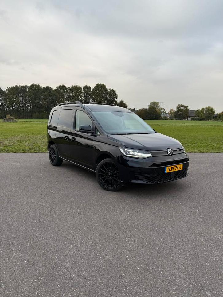 Volkswagen Caddy Cargo 2.0 TDI 75pk L1h1 2021 Zwart, Auto's, Bestelauto's, Particulier, Volkswagen, Diesel, Handgeschakeld, Origineel Nederlands