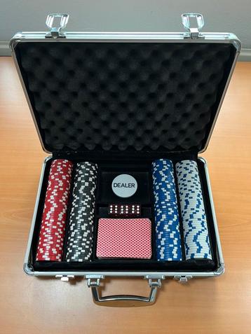 Pokerkoffer Pokerspel Poker Spel Koffer Chips Pokerchips beschikbaar voor biedingen