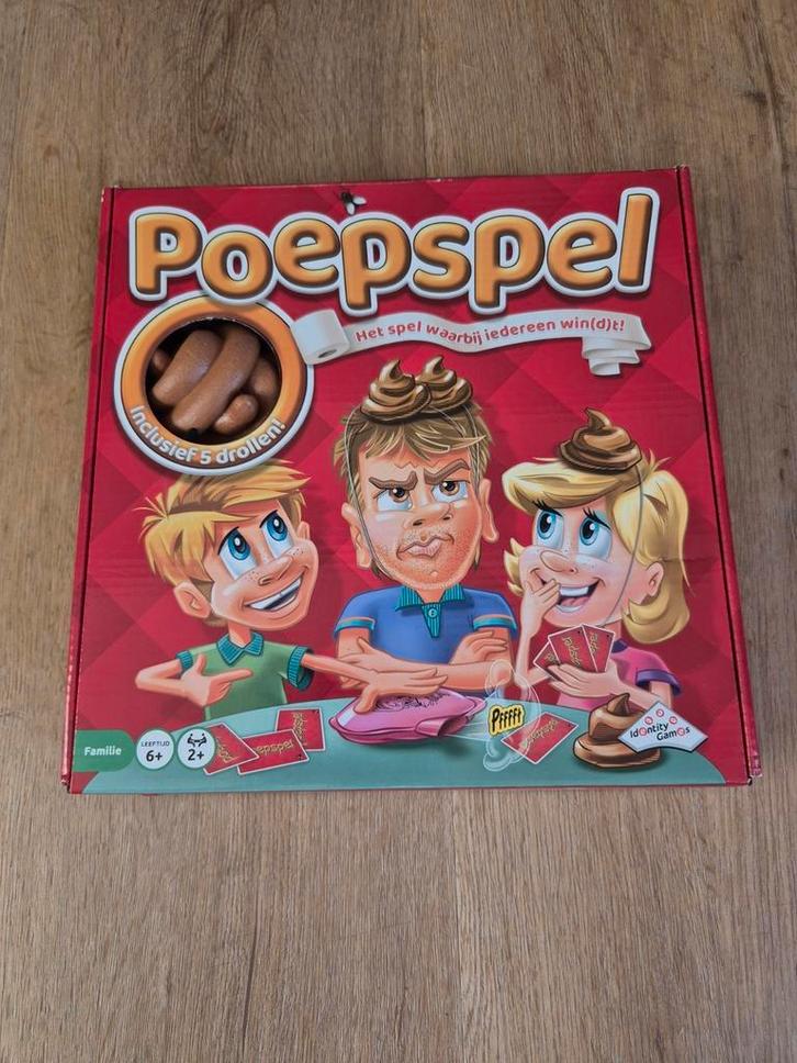Poepspel voor slechts 5 euro, Hobby en Vrije tijd, Gezelschapsspellen | Overige, Zo goed als nieuw, Ophalen of Verzenden