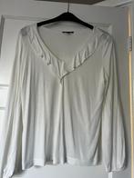 Als nieiw witte blouse top lange mouw ruches 38/40 Esprit, Maat 38/40 (M), Wit, Ophalen of Verzenden, Zo goed als nieuw