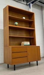 Vintage 3-delige boekenkast / wandkast, Huis en Inrichting, Ophalen, Gebruikt, 100 tot 150 cm, .